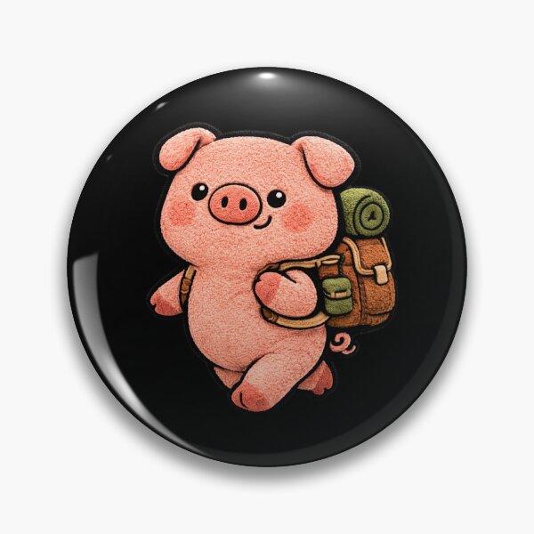 Item preview, Travel Pig – Cute Chibi Pig Backpack Adventure Kawaii Aesthetic Design designed and sold by ColorSplash123.