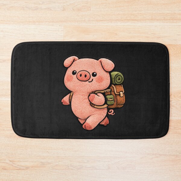 Item preview, Travel Pig – Cute Chibi Pig Backpack Adventure Kawaii Aesthetic Design designed and sold by ColorSplash123.