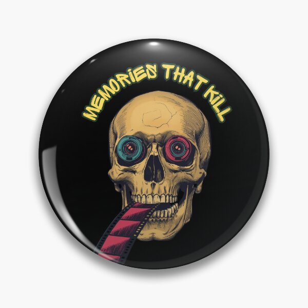 Item preview, Memories That Kill - Retro Cinema Skull designed and sold by Vivid-Insanity.
