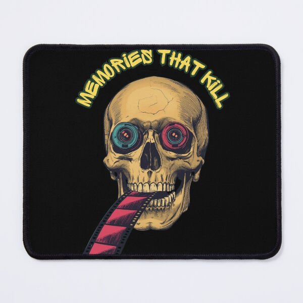 Item preview, Memories That Kill - Retro Cinema Skull designed and sold by Vivid-Insanity.