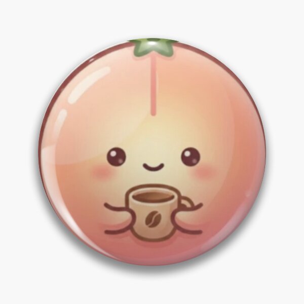Item preview, Peach Coffee Kawaii Sticker – Cozy Minimal Cute Aesthetic designed and sold by Dakochaaan.