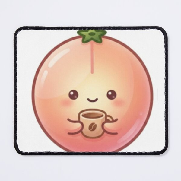 Item preview, Peach Coffee Kawaii Sticker – Cozy Minimal Cute Aesthetic designed and sold by Dakochaaan.