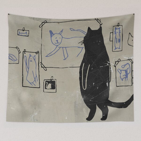 Item preview, Cat Art Gallery designed and sold by Angry Swan Designs.
