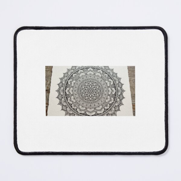 Item preview, BLACK AND WHITE MANDALA designed and sold by VisionInkStudio.