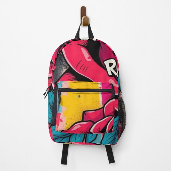 Item preview, Vibrant pink with a multicolored background designed and sold by RAISC.