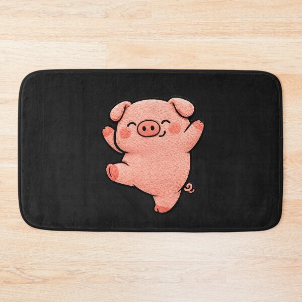 Artikelvorschau, Fröhlich tanzendes Schwein – Niedliches Chibi-Schwein tanzt im Kawaii-Ästhetik-Design entworfen und verkauft von ColorSplash123.