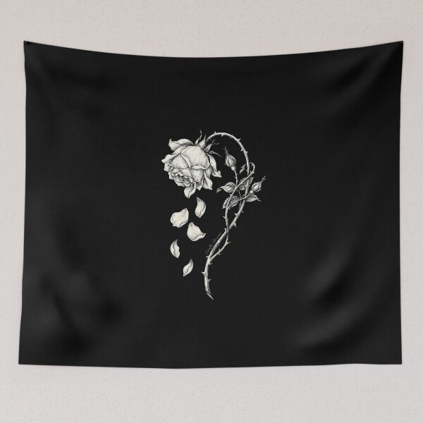 Item preview, Emily Bronte Wilted Rose Wuthering Heights Falling Petals designed and sold by Fenay Designs.