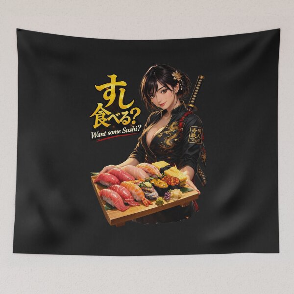 Item preview, Want Some Sushi? Samurai Sushi Girl designed and sold by Dragon-Samurai.