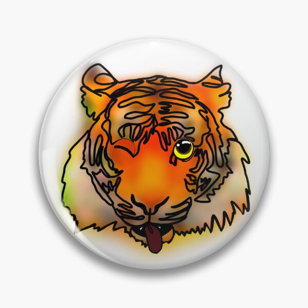Item preview, Maple the Tiger tongue out emoji - animalz  designed and sold by Ashley’sAnimalz.