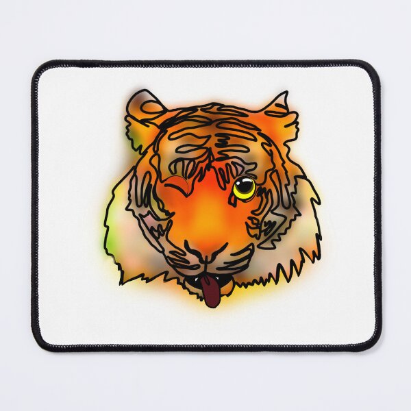 Item preview, Maple the Tiger tongue out emoji - animalz designed and sold by Ashley’sAnimalz.