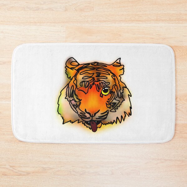 Item preview, Maple the Tiger tongue out emoji - animalz  designed and sold by Ashley’sAnimalz.