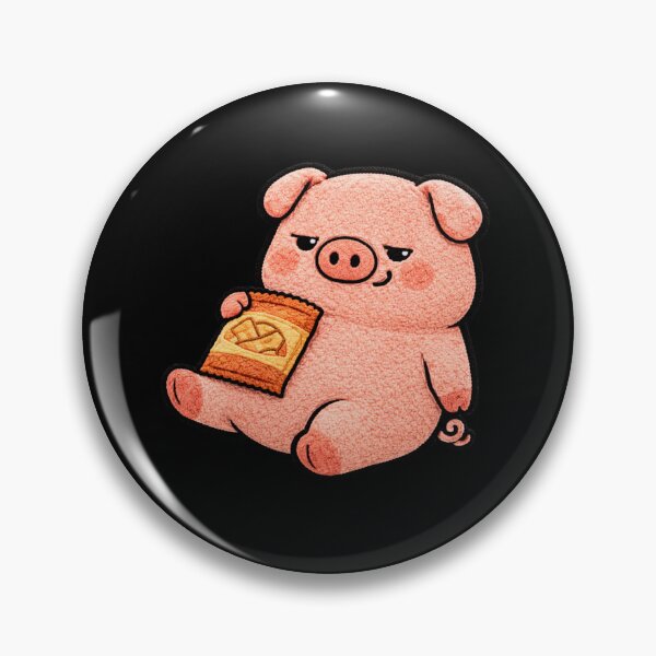 Item preview, Lazy Couch Pig – Cute Chibi Pig Snack Lover Kawaii Cozy Aesthetic Design designed and sold by ColorSplash123.