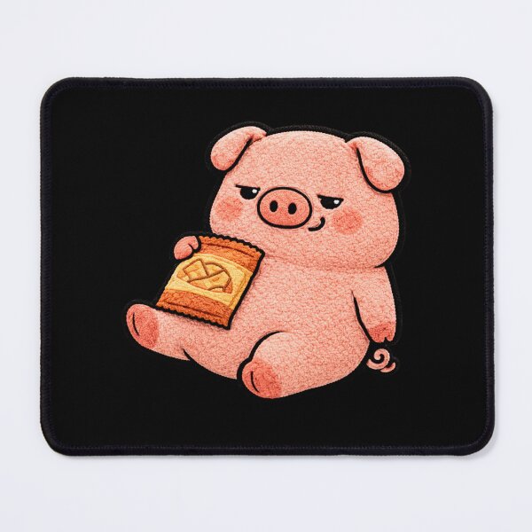 Item preview, Lazy Couch Pig – Cute Chibi Pig Snack Lover Kawaii Cozy Aesthetic Design designed and sold by ColorSplash123.