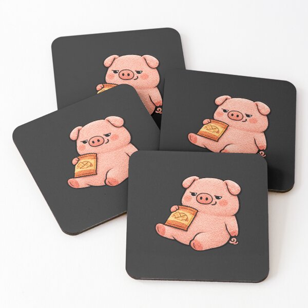 Item preview, Lazy Couch Pig – Cute Chibi Pig Snack Lover Kawaii Cozy Aesthetic Design designed and sold by ColorSplash123.
