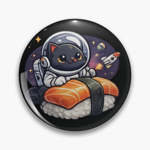 Item preview, Gato de sushi en el espacio designed and sold by WellN.