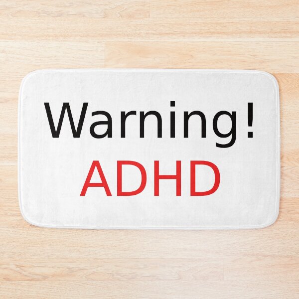 Item preview, Warning ADHD designed and sold by PRINTareto-d.