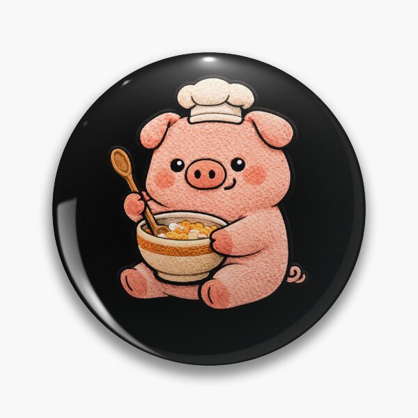 Item preview, Chef Pig Cooking – Cute Chibi Pig Kawaii Kitchen Aesthetic Design designed and sold by ColorSplash123.