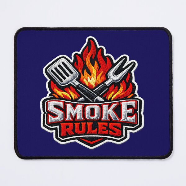 Item preview, Smoke Rules BBQ Grill Master designed and sold by Mastermind-Art.