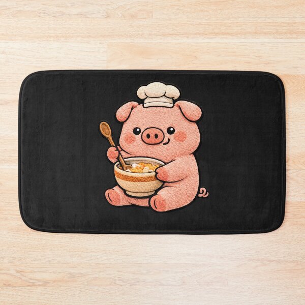 Item preview, Chef Pig Cooking – Cute Chibi Pig Kawaii Kitchen Aesthetic Design designed and sold by ColorSplash123.