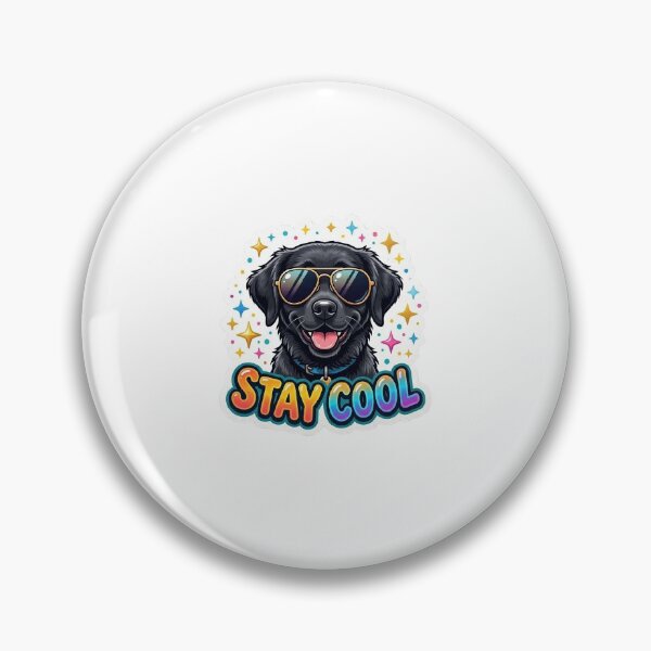 Item preview, Stylish Black Dog Sticker – Stay Cool Sunglasses Design designed and sold by SainiArt19.