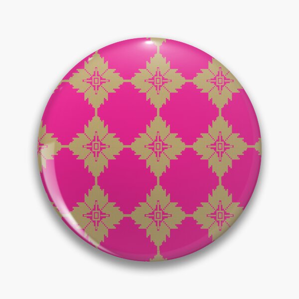 Artikelvorschau, Traditionelles thailändisches Muster in leuchtendem Rosa und Gold entworfen und verkauft von AdesignbyG.