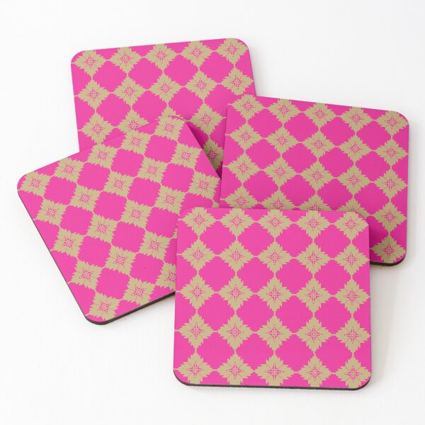 Item preview, Vibrant pink and gold traditional Thai pattern designed and sold by AdesignbyG.