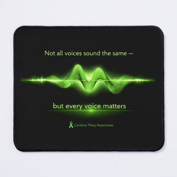 Item preview, Not All Voices Sound the Same – Cerebral Palsy Awareness Sound Wave designed and sold by Mirgonhood.