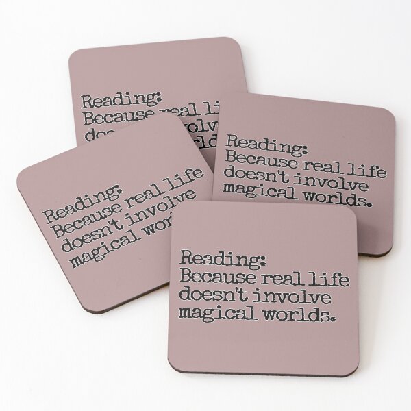 Item preview, Reading: Because real life doesn't involve magical worlds.  designed and sold by hhells.