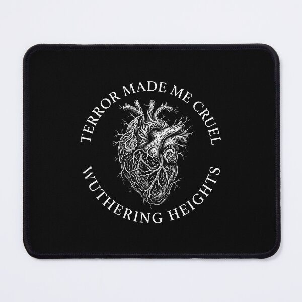 Item preview, Terror Made Me Cruel Anatomical Heart Wuthering Heights Quote designed and sold by Fenay Designs.