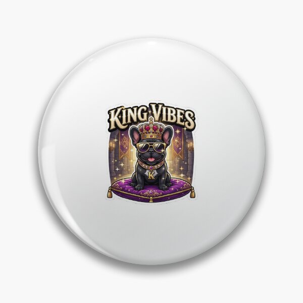 Item preview, King Dog Sticker – Royal Black Dog Design designed and sold by SainiArt19.