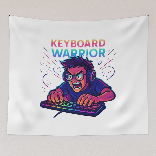 Item preview, Keyboard Warrior Gamer  designed and sold by echoink-studio.