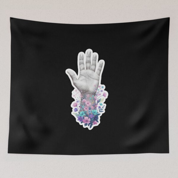Item preview, Chalk & Bloom Climbing Aesthetic – Floral Rock Climber Art designed and sold by sharifex.