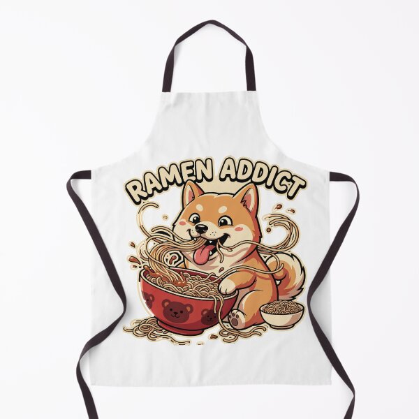 Item preview, Ramen Addict Cute Dog Design – Funny Noodle Lover T-Shirt, Kawaii Shiba Inu Eating Ramen Sticker Gift designed and sold by Prime legend .