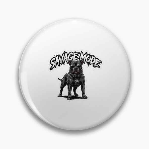 Item preview, Savage Dog Sticker – Bold Black Dog Design designed and sold by SainiArt19.