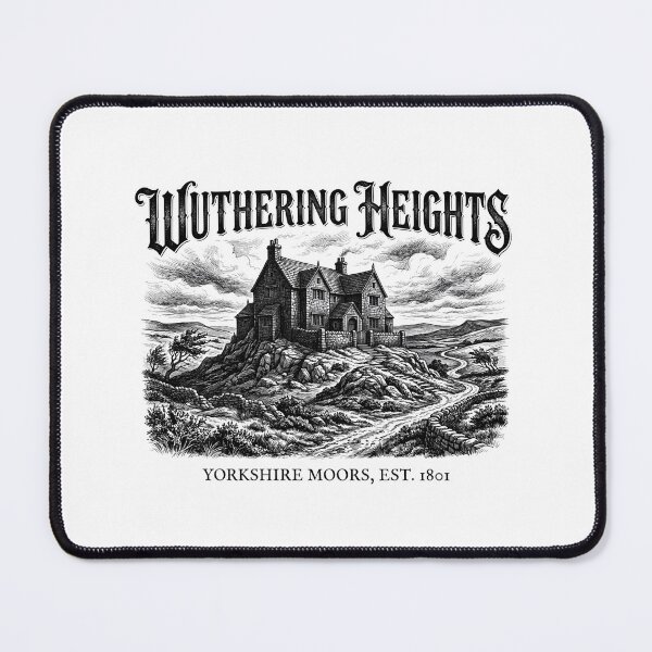 Item preview, Wuthering Heights Yorkshire Moors Est 1801 Manor Vintage Engraving designed and sold by Fenay Designs.