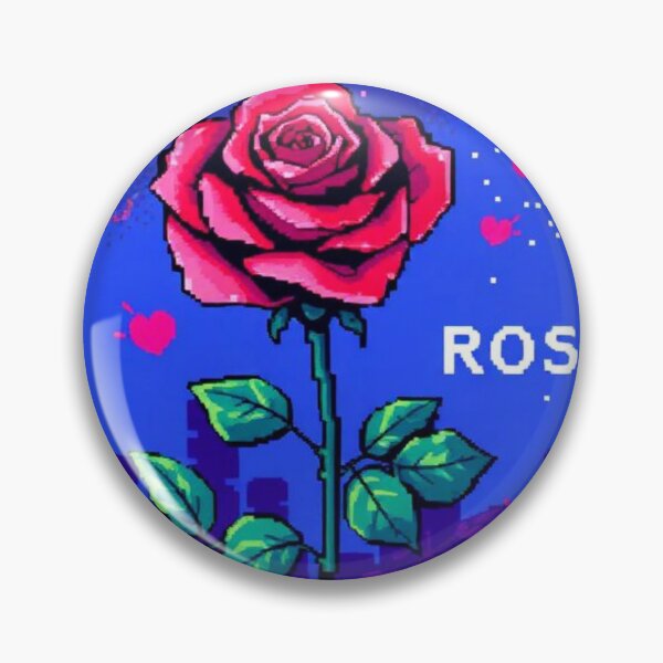 Item preview, Retro-style pixelated rose designed and sold by RAISC.