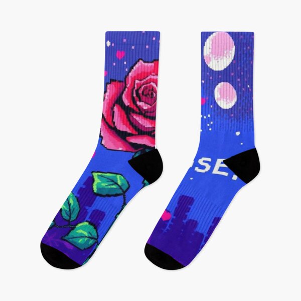 Item preview, Retro-style pixelated rose designed and sold by RAISC.