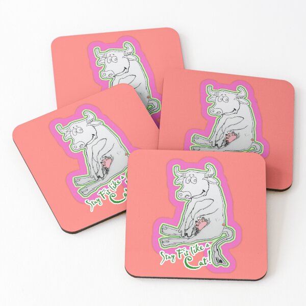 Item preview, Stay Fit like A CAT! - Slim Cow (Drawing by ACCI) designed and sold by VanyssaGraphics.