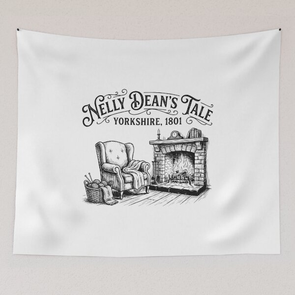 Item preview, Nelly Dean's Tale Yorkshire 1801 Cozy Fireplace Wuthering Heights designed and sold by Fenay Designs.