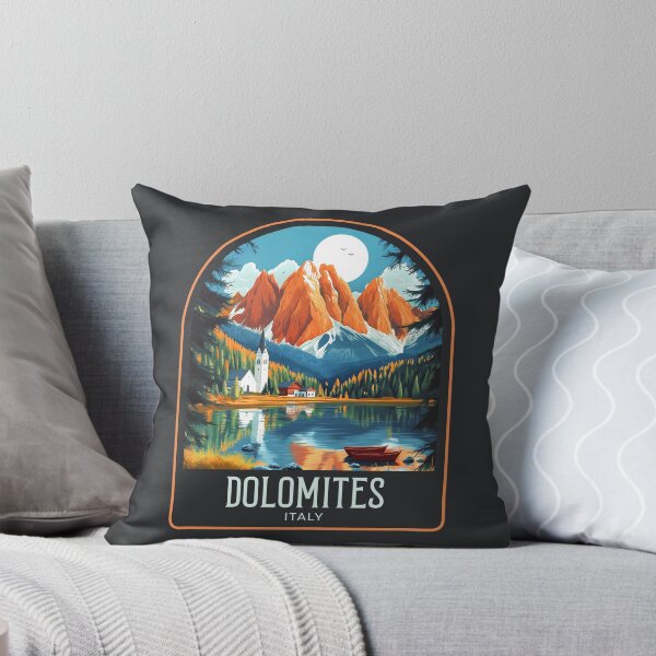 Item preview, Dolomites Vintage Travel Illustration designed and sold by HomeLivingCo.