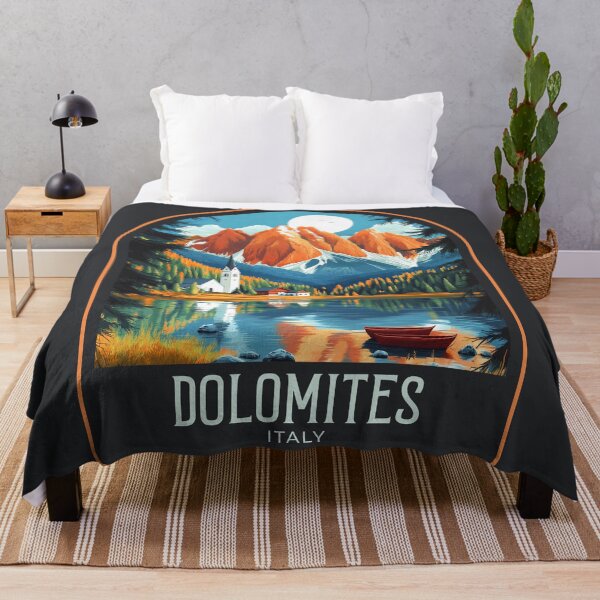 Item preview, Dolomites Vintage Travel Illustration designed and sold by HomeLivingCo.