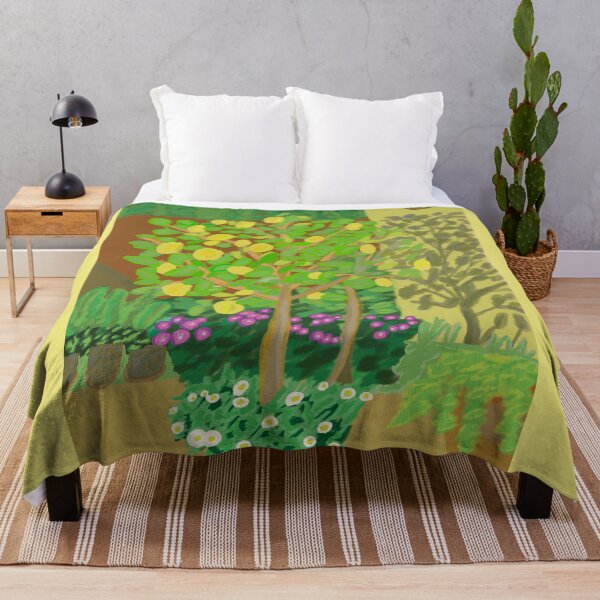Item preview, Landscape of lemon garden for lemonade designed and sold by MartaTerkiewicz.