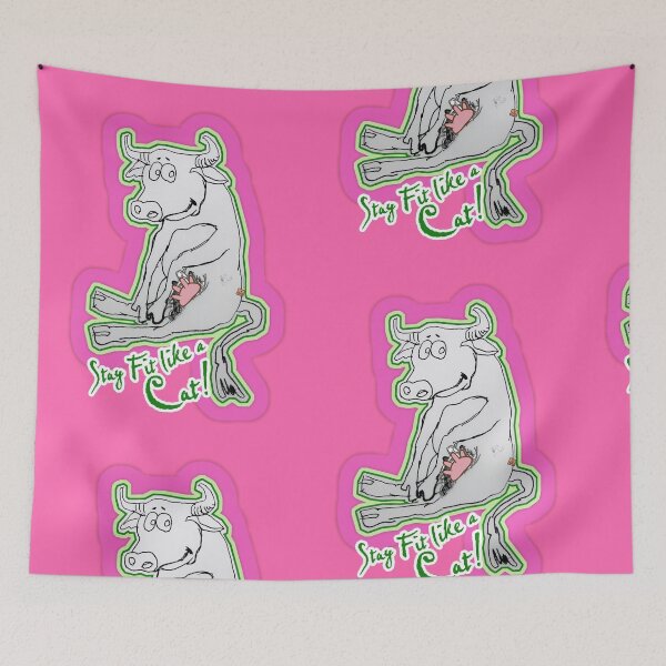Item preview, Stay Fit like A CAT! (Drawing by ACCI) Slim Cow designed and sold by VanyssaGraphics.