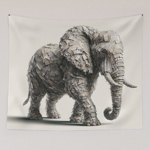 Item preview, Paper Elephant Harmony  designed and sold by Vanich-Panich.