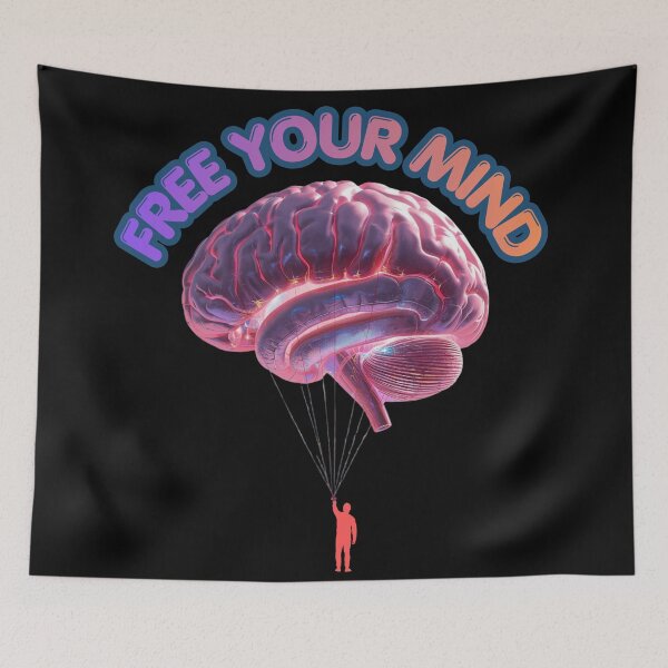 Item preview, Free Your Mind - Surreal Brain Balloon designed and sold by Vivid-Insanity.