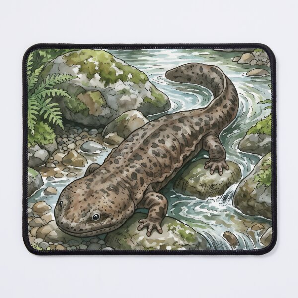 Item preview, Japanese Giant Salamander - River Wildlife Living Fossil designed and sold by RubisLeaf.