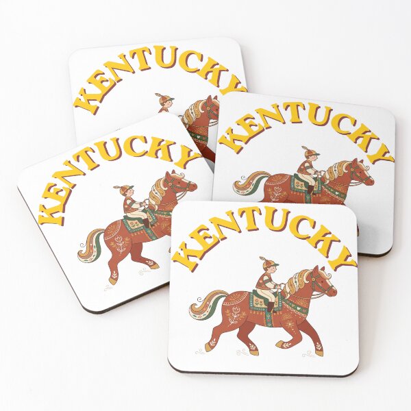 Item preview, Kentucky Retro Horse Racing and Folk Art Illustration designed and sold by PeerMstudio.