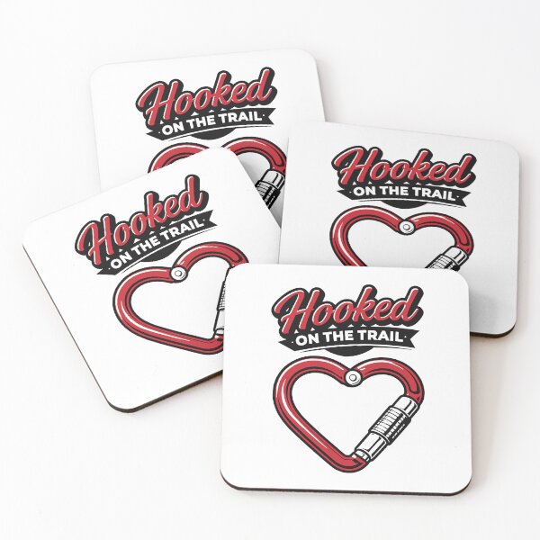 Item preview, Hooked on the Trail Carabiner Heart designed and sold by SnappyPNG.
