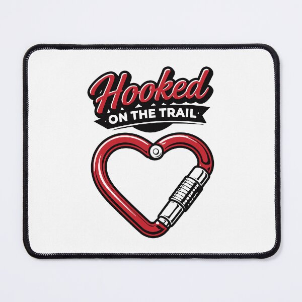 Item preview, Hooked on the Trail Carabiner Heart designed and sold by SnappyPNG.