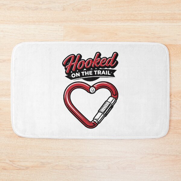 Item preview, Hooked on the Trail Carabiner Heart designed and sold by SnappyPNG.